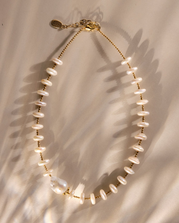 Mirinda Freshwater Pearl Rondelle Necklace