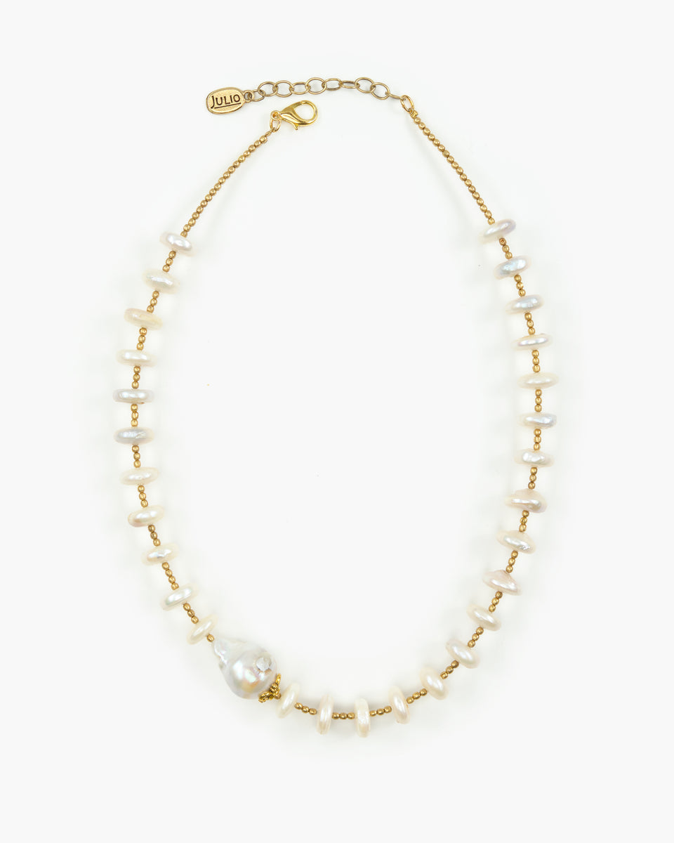 Mirinda Freshwater Pearl Rondelle Necklace