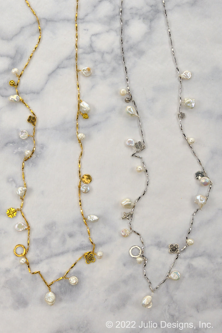 Celebes Long Dangle Detail Necklace
