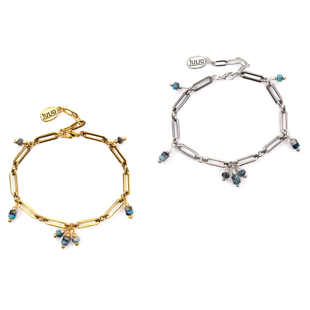 Tia Sophia Gemstone and Paperclip Chain Bracelet – Julio Designs Store