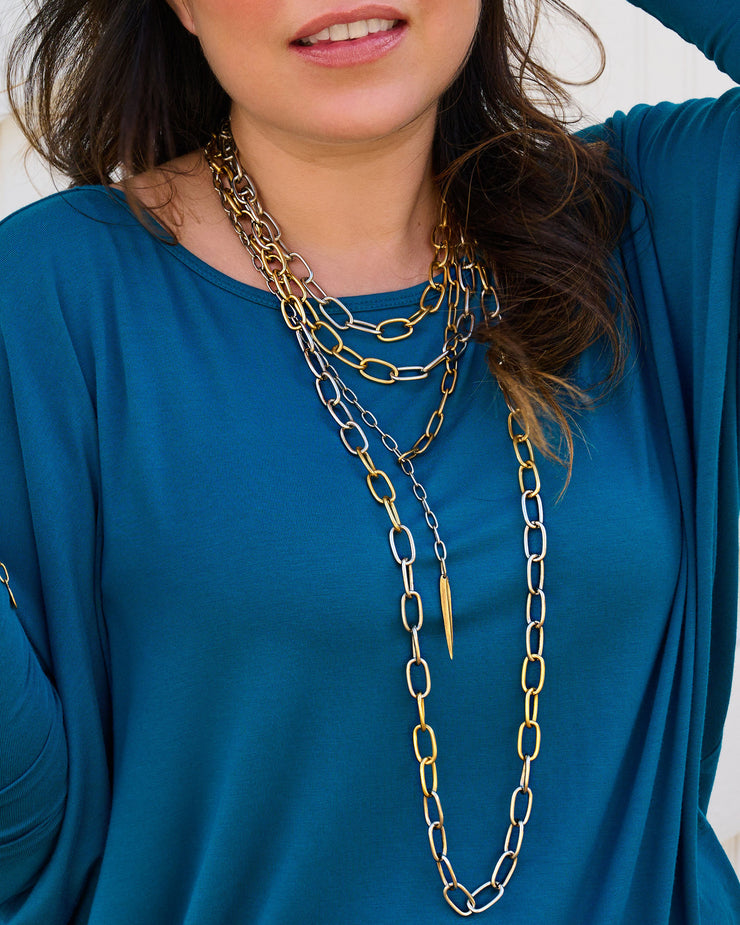 Carnic Duo Toned Necklace