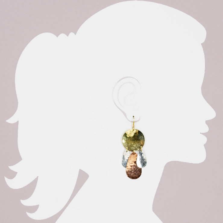 Hammered Dangle Earring (ER355)