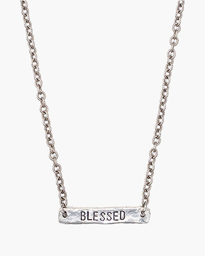 Custom stamped bar on cable chain.  Create your own custom Novel Necklace  or choose from our favorites.  Perfect for words, names, significant dates or even geographic locations. Make it your own!, Julio Designs, Handmade in Frisco TX
