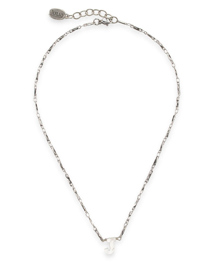 Pepita Pearl Initial Chain Necklace